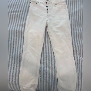 NWT Agolde Nico highrise slim fit white denim size 26